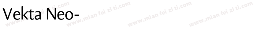 Vekta Neo字体转换